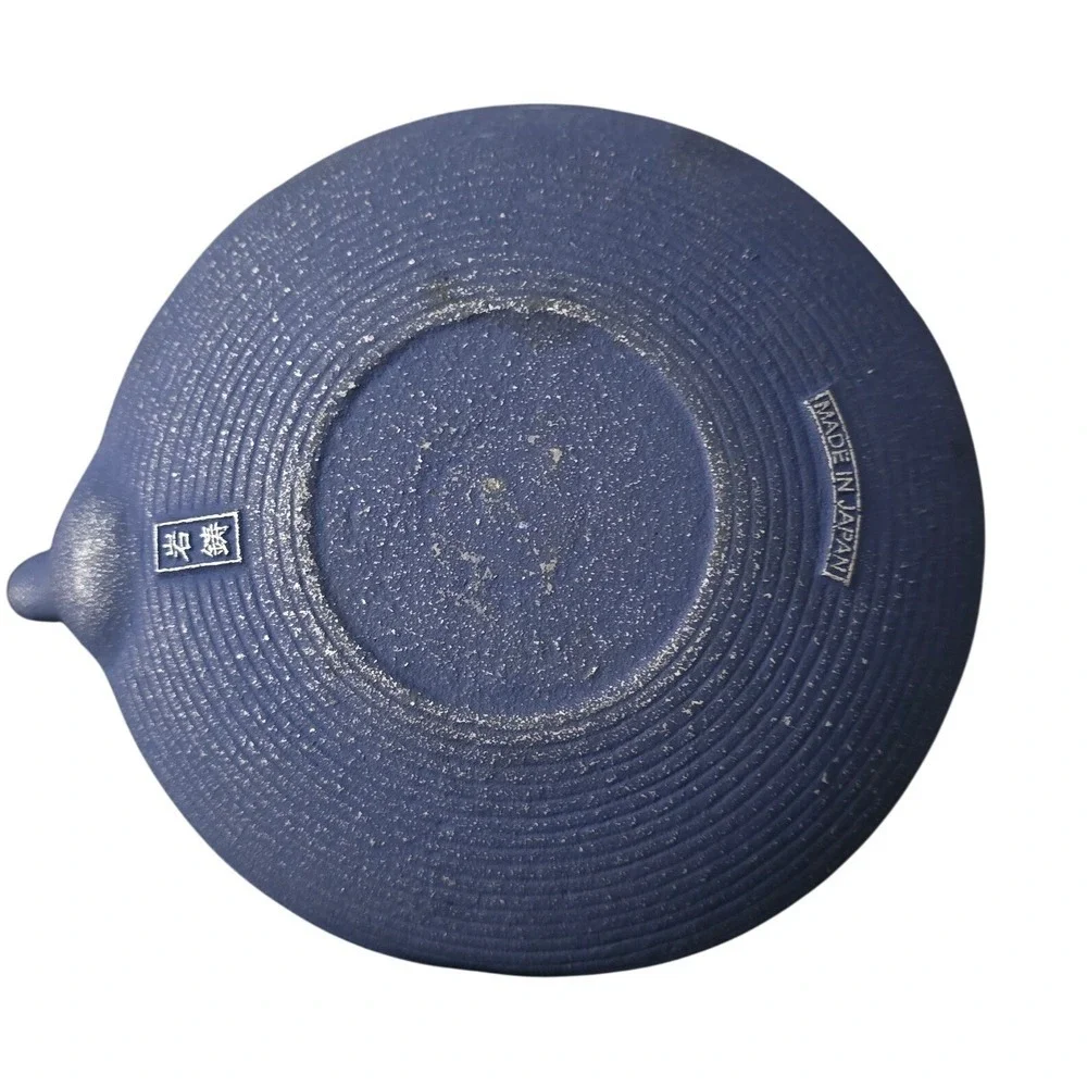 Iwachu Japanese‎ Cast Iron Teapot Blue Dragonfly Tetsubin Made in Japan